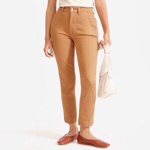 Everlane The Slim-Leg Crop in Tawny Brown, Size 2